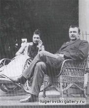 П.Н. и А.В.Трубецкие в Узком. 1890 г.